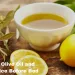Drinking olive oil and lemon juice before bed