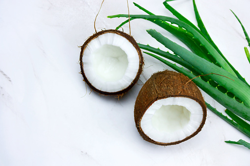 Coconut Oil and Aloe Vera for Hair