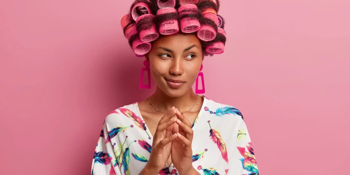 women with curly hair