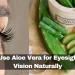 how to use aloe vera for eyesight