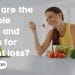 What are the suitable foods and drinks for weight loss
