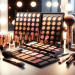 Create a high-resolution image of an ultimate guide to cream makeup palettes. Showcase a variety of luxurious, professional-grade cream makeup palettes with an array of vibrant and versatile shades ne