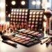 Create a high-resolution image of an ultimate guide to cream makeup palettes. Showcase a variety of luxurious, professional-grade cream makeup palettes with an array of vibrant and versatile shades ne