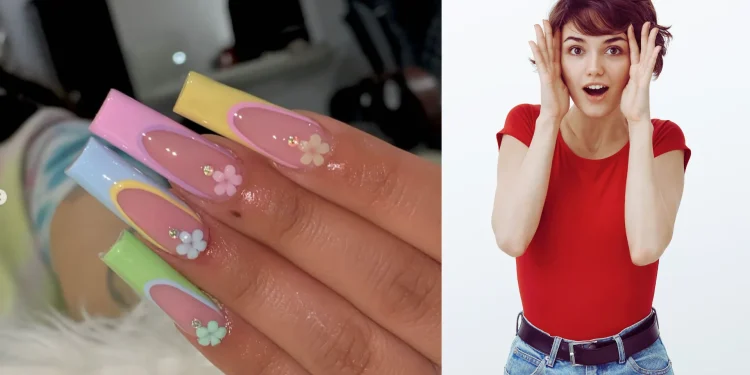 spring nails and women